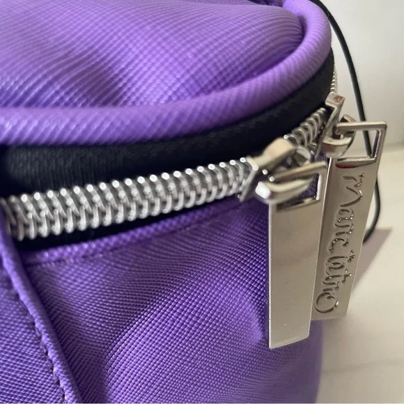 Marc Tetro Bichon Frise Cosmetic Tote/ Pouch- Purple- NWT - Picture 3 of 7